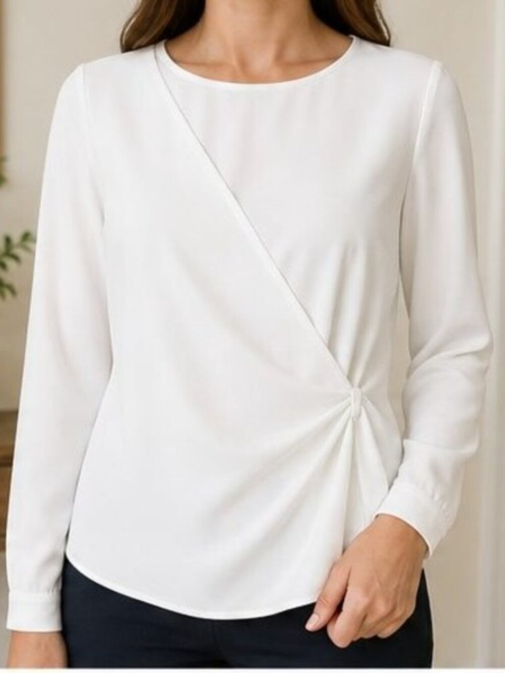 White Wrap Blouse
